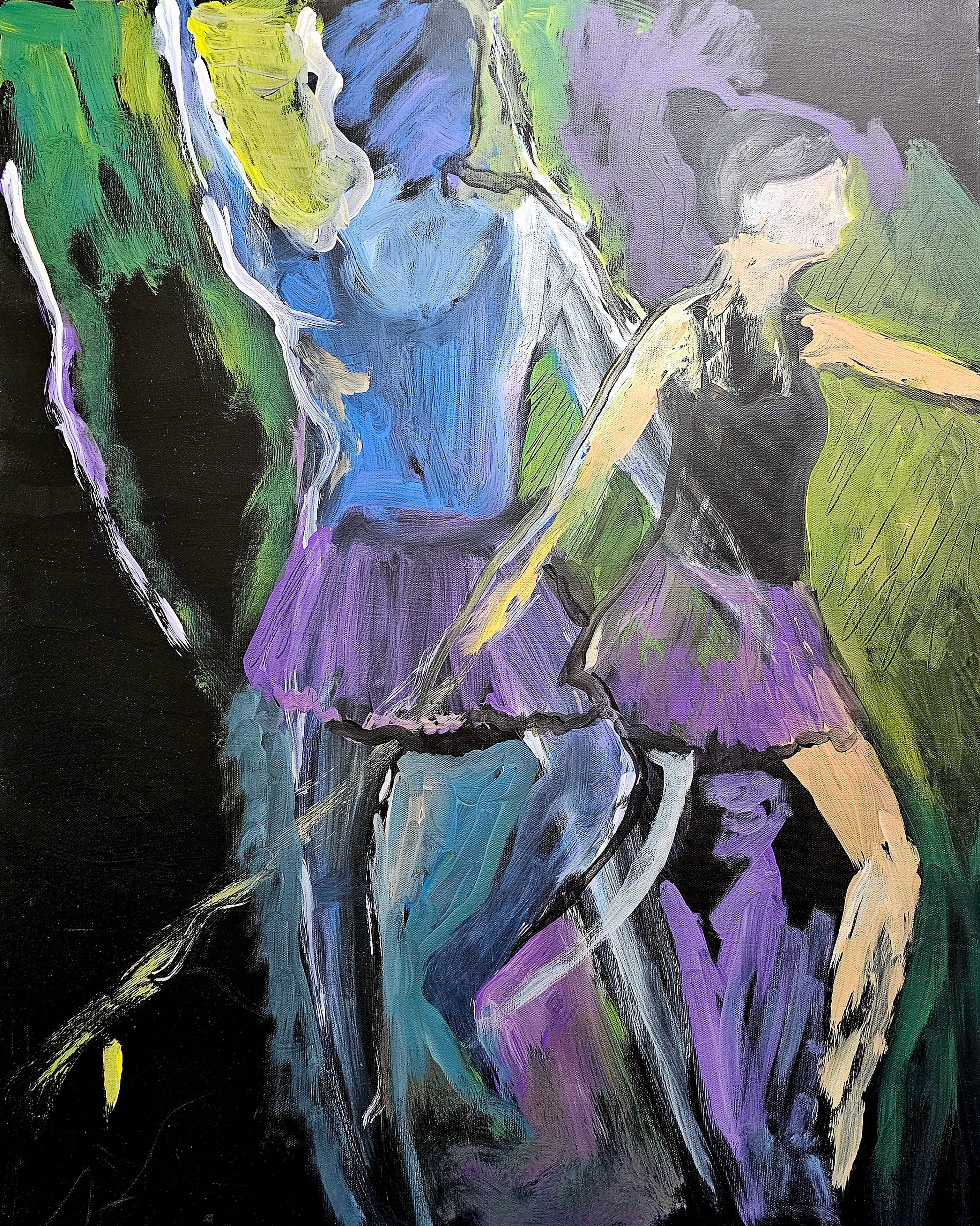 Dancing Queen — Acrylic on Canvas, 30x24 by Gideon Artist