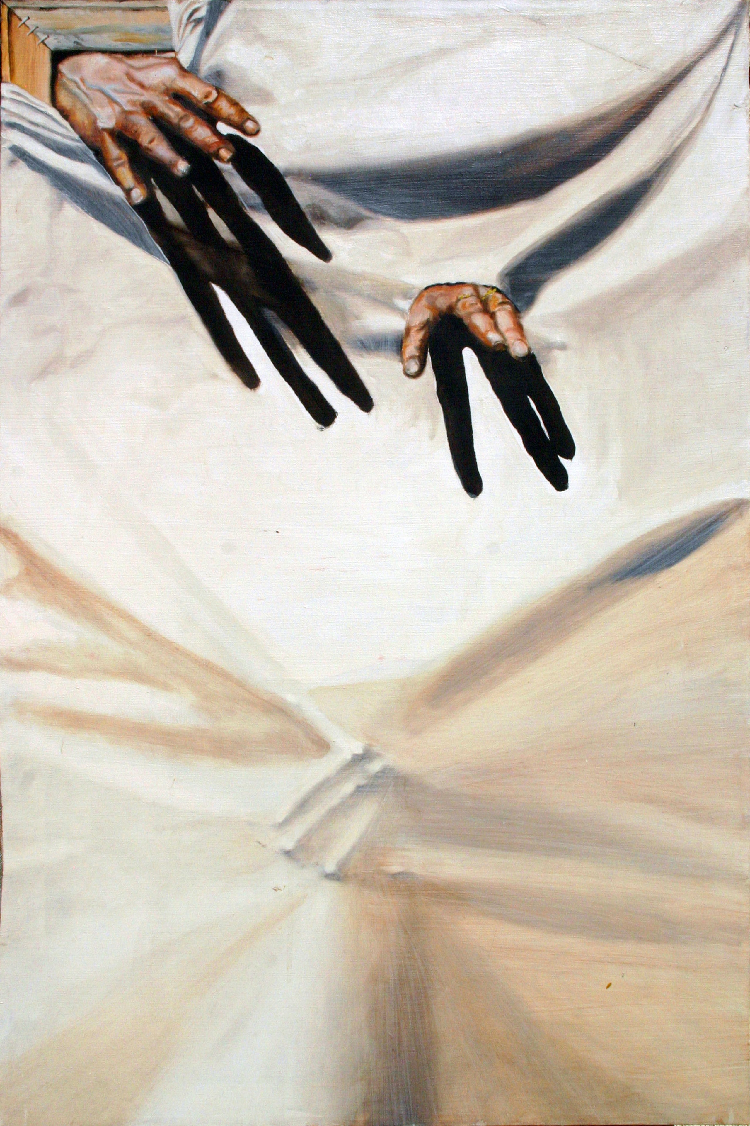 Give me a Hand — Oil on Canvas, 36x24 by Gideon Artist